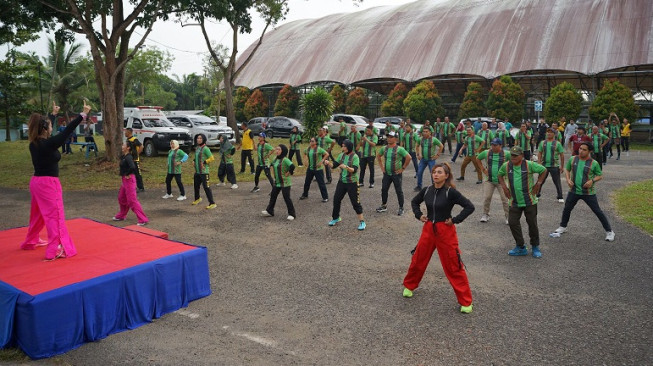 PEP Jambi Awali 2026 dengan Fun Walk “Sehat Bersama”